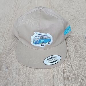 NWT Kona Big Wave Snapback Cap with Blue Van Patch